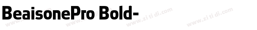 BeaisonePro Bold字体转换